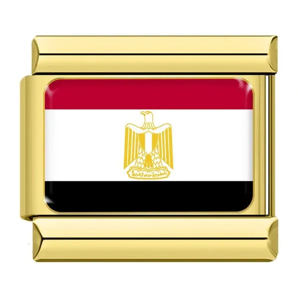 Charm Dorado Bandera de Egipto
