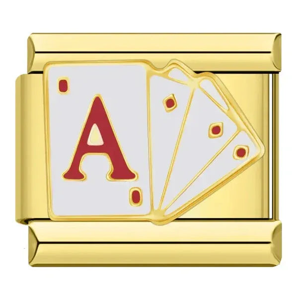 Charm Dorado Cartas As