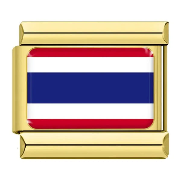 Charm Dorado Bandera de Tailandia