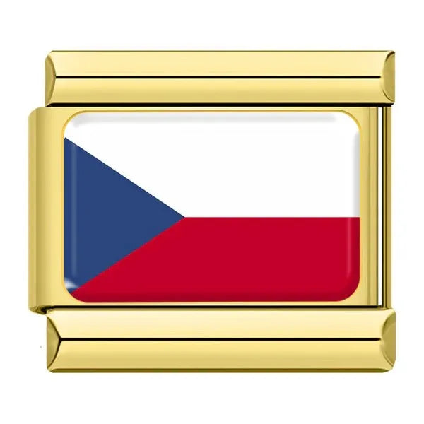 Charm Dorado Bandera de República Checa