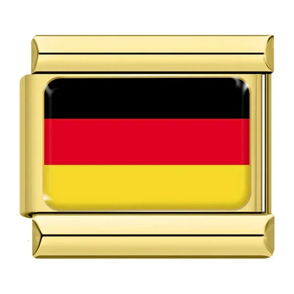 Charm Dorado Bandera de Alemania