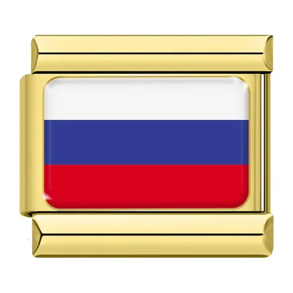 Charm Dorado Bandera de Rusia