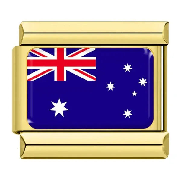 Charm Dorado Bandera de Australia