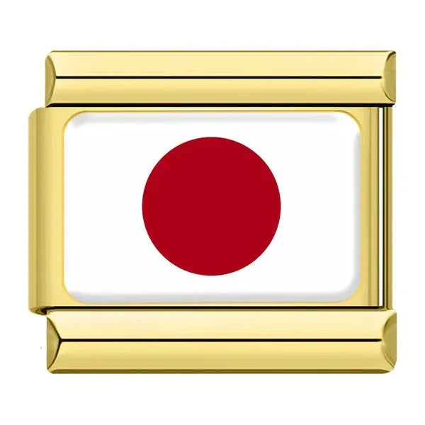 Charm Dorado Bandera de Japón