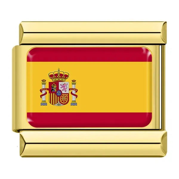 Charm Dorado Bandera de España