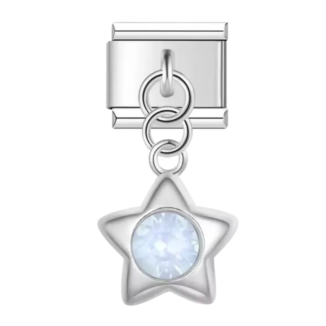 Charm Colgante Estrella con Cristal