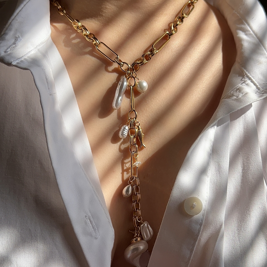 Collar de Perlas y Estrella de Mar