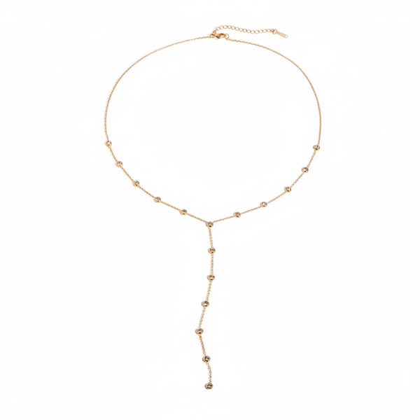 Collar Y Dorado con Esferas