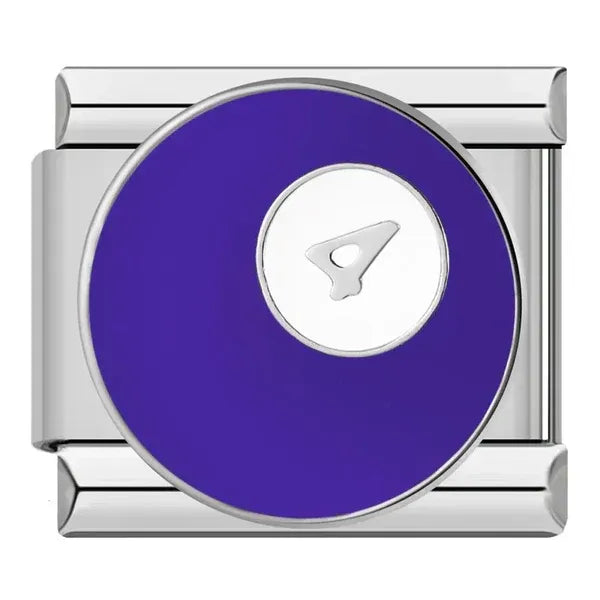 Charm Circular Morado con Avión