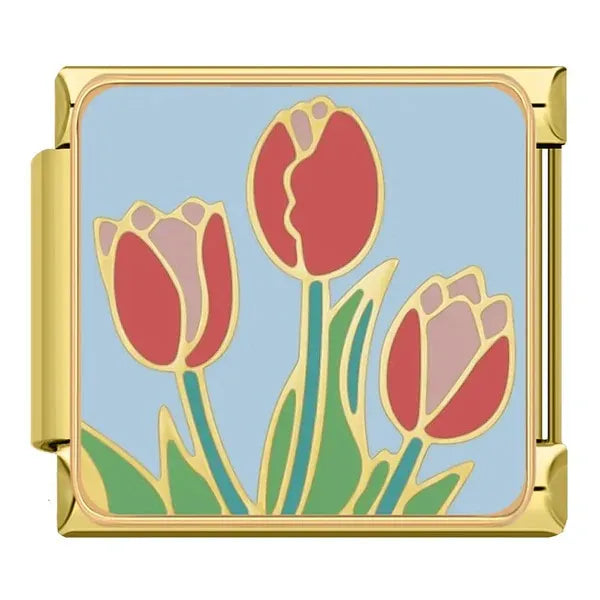 Charm Tulipanes Rojos