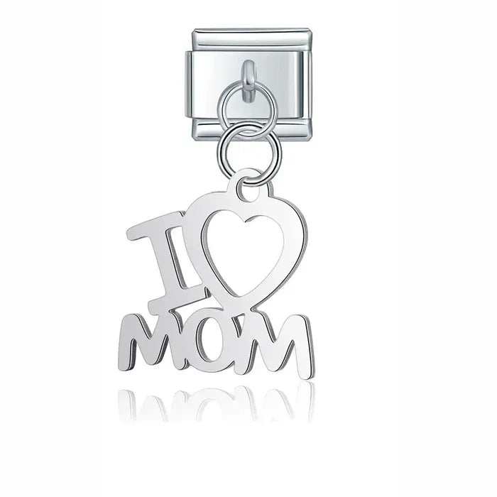 Charm Colgante I Love Mom