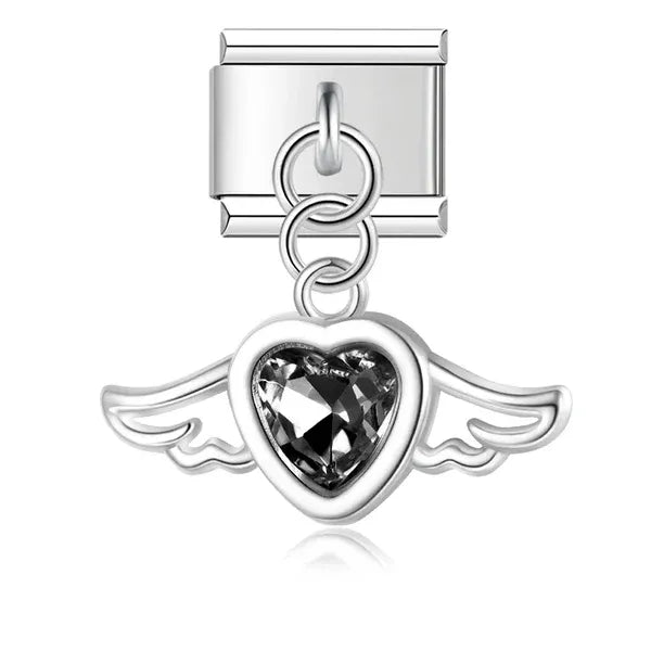 Charm Corazón con Alas