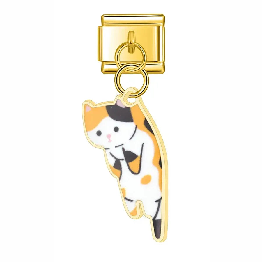 Charm colgante gato naranja