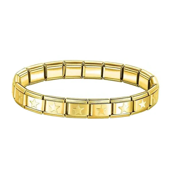 🎁 Brazalete Italiano Estrellas Doradas (100% off)