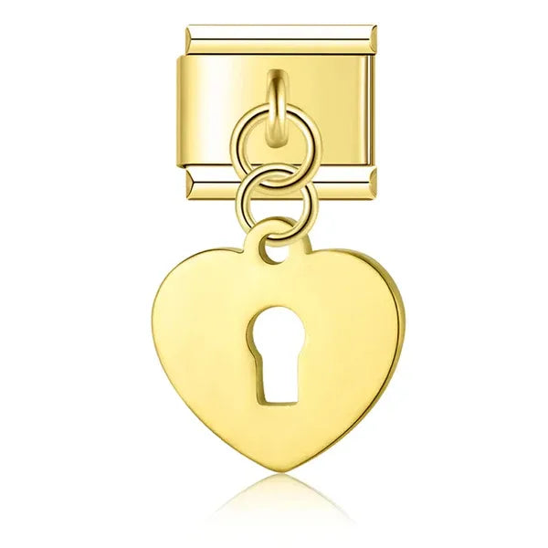 Charm Corazón Candado