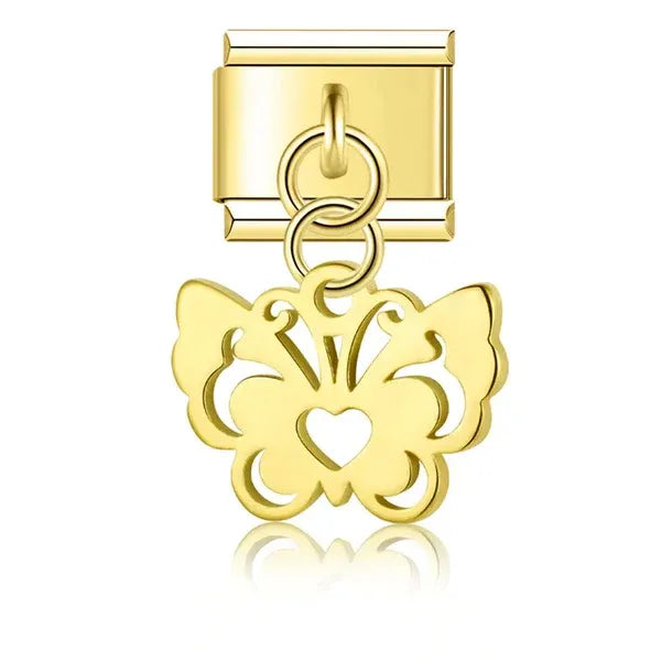 Charm Mariposa con Corazón