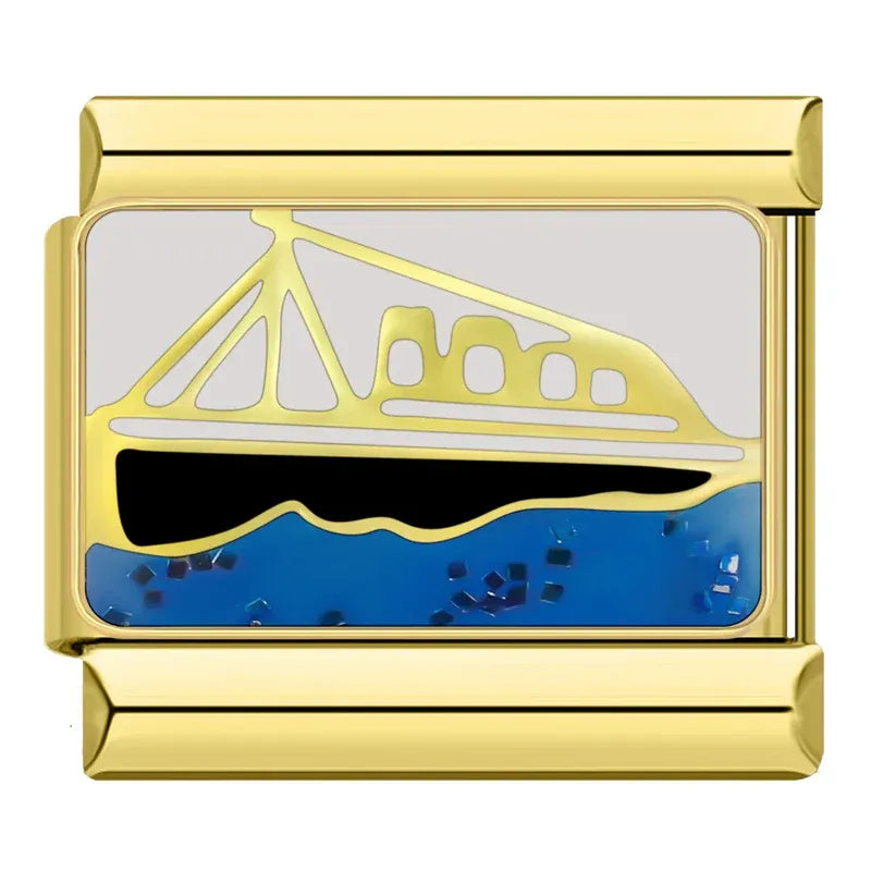 Charm Dorado Barco
