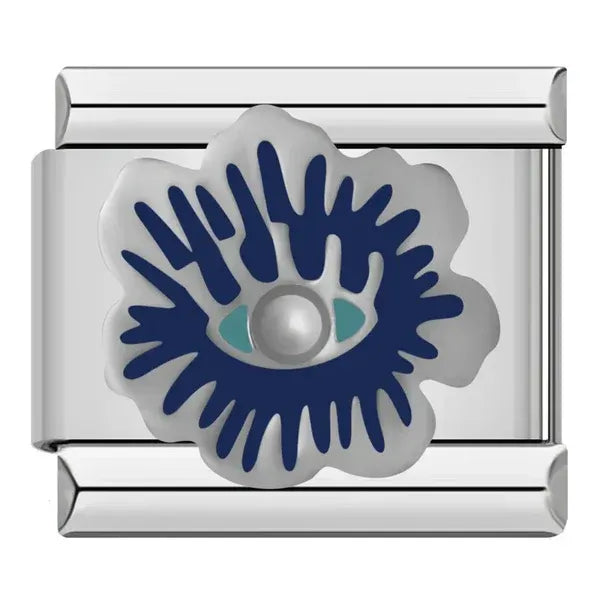 Charm Ojo Turco Flor Azul