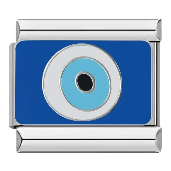 Charm Ojo Turco Azul Rectangular