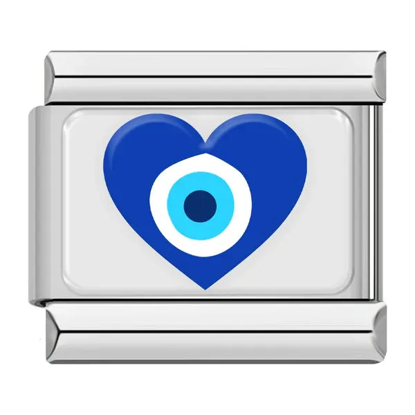 Charm Ojo Turco Corazón Azul