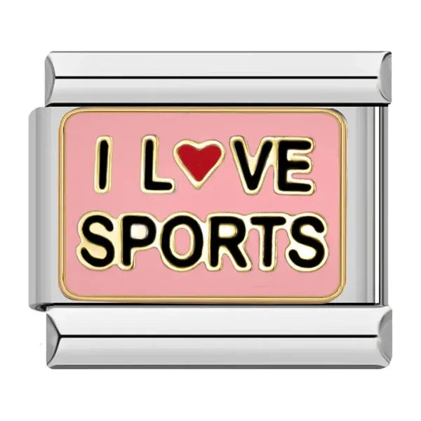 Charm I Love Sports Rosa